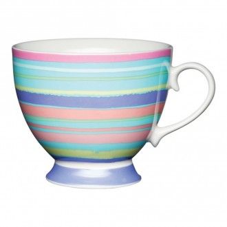 Кружка Kitchen Craft Bright Stripe, 0.4 л, цвет голубой