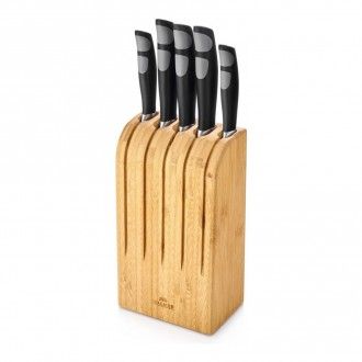 Набор кухонных ножей в подставке Walmer Chef, цвет бежевый