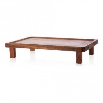 Столик-поднос деревянный сервировочный Walmer Safari 35x25 см