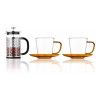 Набор Walmer 3 предмета: кофейник френч-пресс Allure 1 л + чайная пара Duo 2 шт. 0.3 л, цвет прозрачный изображение №0