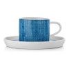 Набор Walmer Denim: тарелка + чайная пара 0.25 л, цвет синий изображение №3