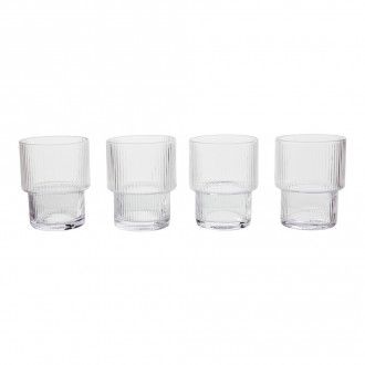 Набор стаканов Premier Housewares Farrow Clear 4 шт, 0.23 л, цвет прозрачный