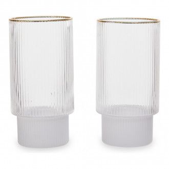 Набор стаканов Premier Housewares Farrow White/Gold 2 шт, 0.42 л, цвет белый