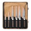 Набор кухонных ножей Walmer Selection с чехлами в упаковке из натуральной пробки, 7 предметов (УЦЕНКА), цвет стальной изображение №0