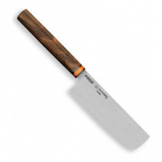 Нож для овощей Накири Pirge Titan East 16 см, цвет коричневый
