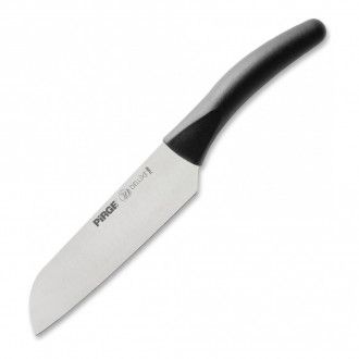 Нож Сантоку Deluxe Pirge 17 см, цвет черный