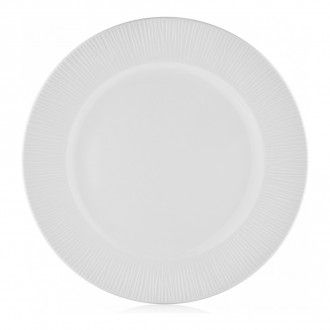 Тарелка обеденная из костяного фарфора Walmer Mallow, 27 см, цвет белый