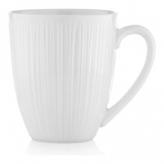 Кружка из костяного фарфора для чая и кофе Walmer Mallow, 0.37 л, цвет белый