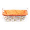 Корзина для хранения плетеная прямоугольная с ручками Lacy 25x15x8 см, цвет оранжевый изображение №0