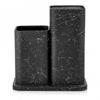 Подставка для ножей и столовых приборов Walmer Nordic (УЦЕНКА), цвет черный