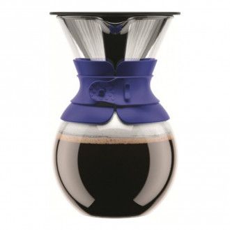 [уценка] Кофейник с фильтром Bodum Pour Over (УЦЕНКА), 1 л, цвет синий