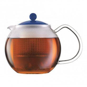 Чайник заварочный с прессом Bodum Assam (УЦЕНКА), 0.5 л, цвет синий