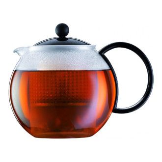 [уценка] Чайник заварочный с прессом Bodum Assam (УЦЕНКА), 1 л, цвет черный