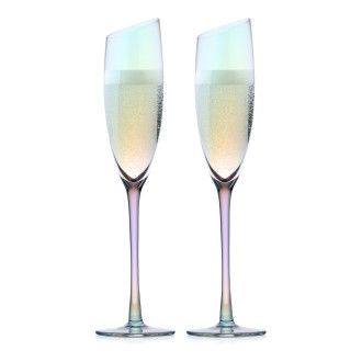 Набор бокалов для шампанского Walmer Bloom, 2 шт, 0.18 л, цвет перламутр