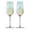 Набор бокалов для шампанского Walmer Sunset перламутр, 2 шт, 0.25 л, цвет перламутр изображение №0