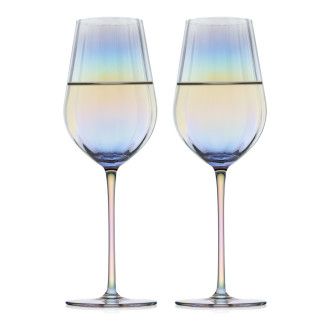Набор бокалов для вина Walmer Sunset перламутр, 2 шт, 0.6 л, цвет перламутр