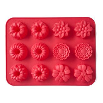 Форма для выпечки на 12 кексов Walmer Cupcakes (УЦЕНКА), цвет красный