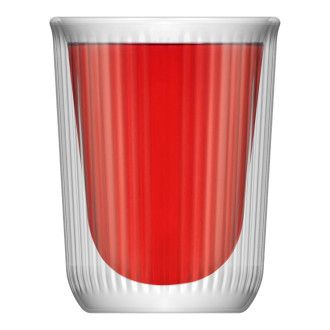 Стакан стеклянный для чая Walmer Riffle с двойными стенками, 0.25 л, цвет прозрачный