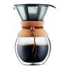 Кофейник кемекс Bodum Pour Over с двойными стенками и многоразовым сито-фильтром (УЦЕНКА), 1 л, цвет пробковый изображение №0