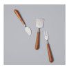 Набор ножей для сыра Be Home Teak&Steel 3 предмета (УЦЕНКА), цвет светлое дерево изображение №1
