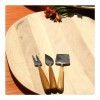 Набор ножей для сыра Be Home Teak&Steel 3 предмета (УЦЕНКА), цвет светлое дерево изображение №2