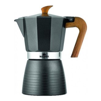 [уценка] Кофеварка гейзерная Walmer Blackwood на 6 чашек (УЦЕНКА), 0.3 л, цвет серый металлик