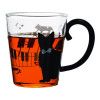 Кружка стеклянная с рисунком Черный кот Walmer Cat (УЦЕНКА), 0.35 л, цвет прозрачный изображение №1